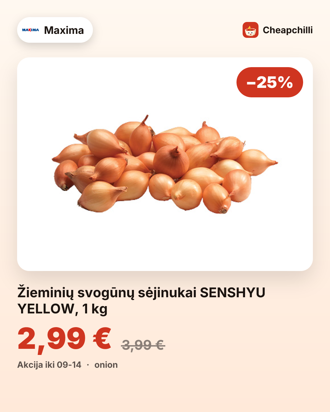 Žieminių svogūnų sėjinukai SENSHYU YELLOW, 1 kg