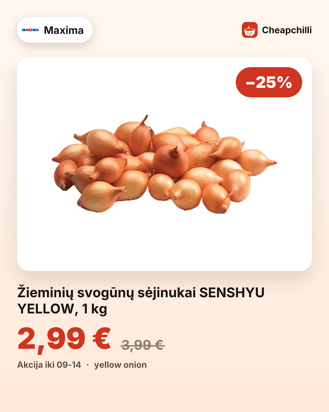 Žieminių svogūnų sėjinukai SENSHYU YELLOW, 1 kg